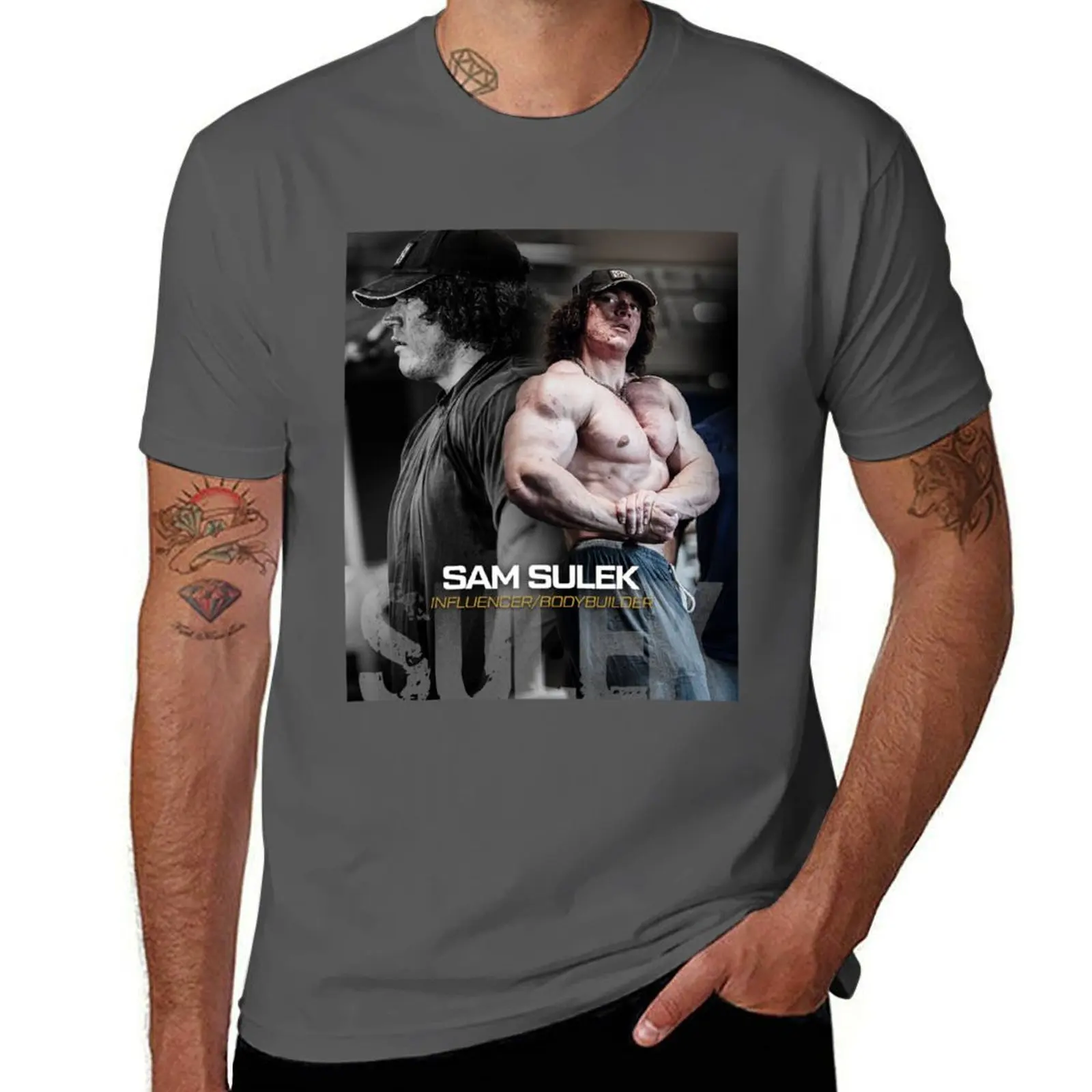 

Sam Sulek - Hosstile Athlete T-Shirt Daily Wear Print T-Shirt