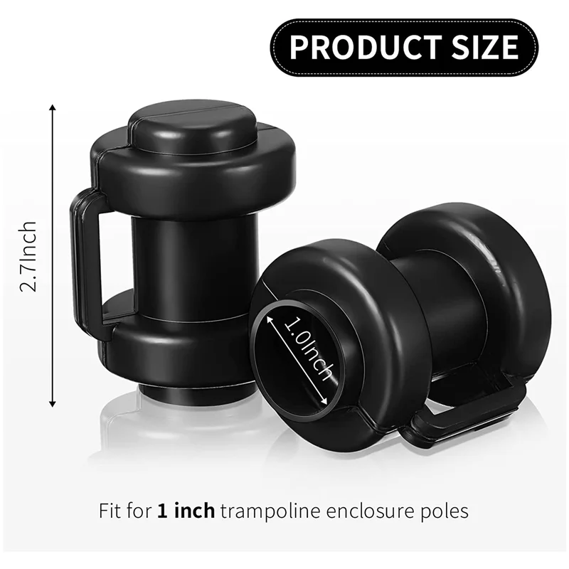 

B06C-12 Pcs Trampoline Enclosure Pole Cap Trampoline End Cap Trampoline Pole Covers Trampoline Accessories