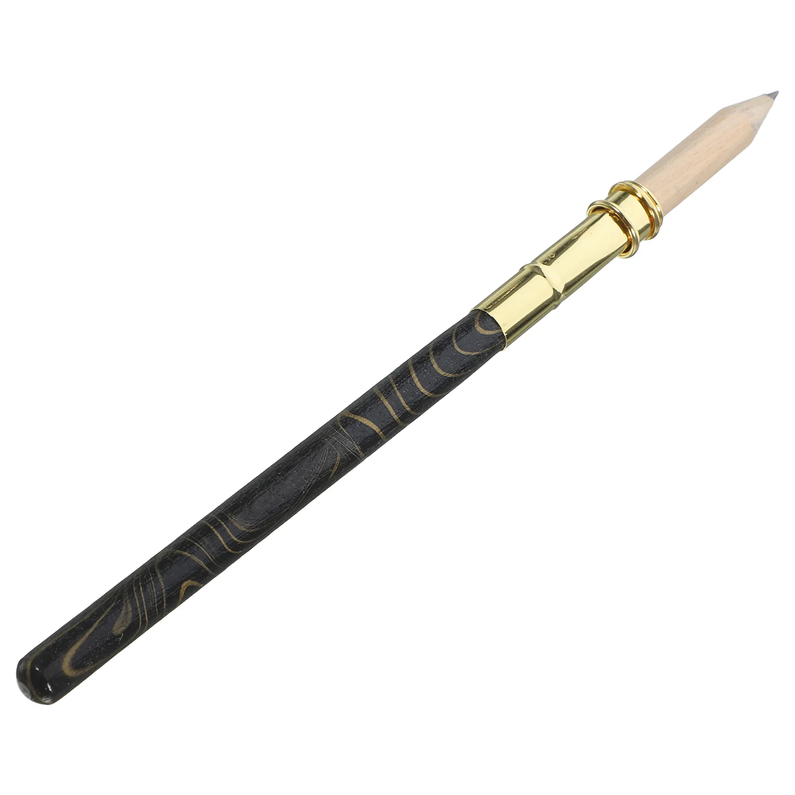 Lápis de extensão, suporte curto, extensores, poste de madeira, esboço artístico, lápis de bambu para artistas, material de escritório doméstico