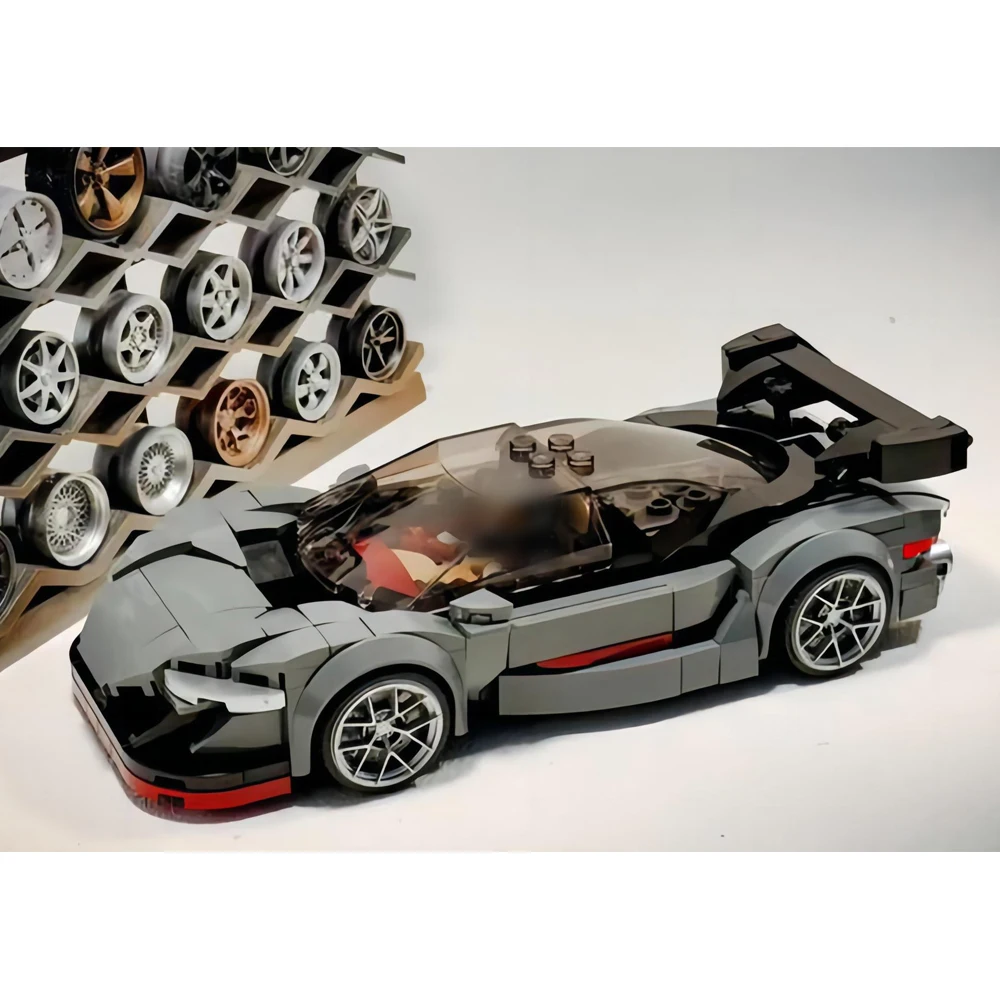 

319PCS MOC Speed Champion Super Car City Racing Model Technology Car Building Blocks Creative DIY Children's Toy Gift