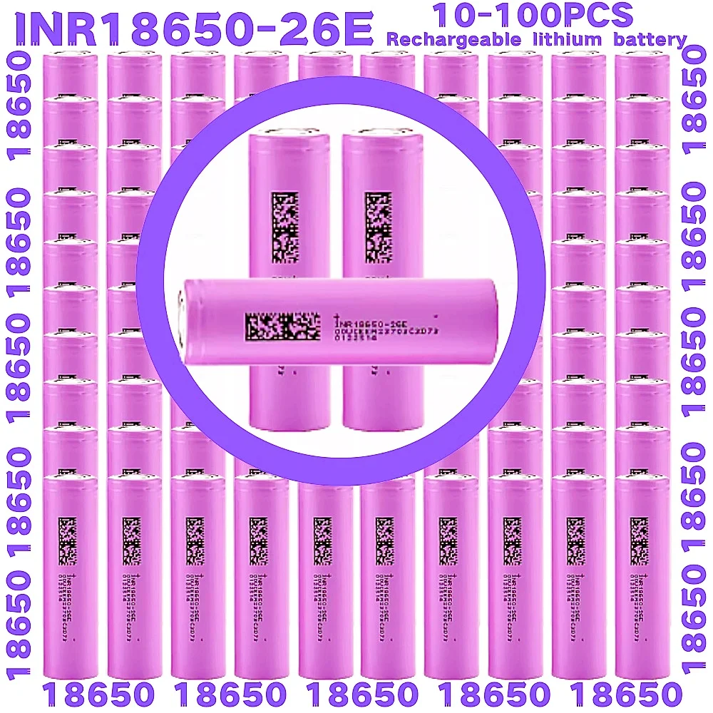 

10-100PCS 18650 2600mAh Battery 3.7V 13A Discharge Lithium Ion Rechargeable Battery for Powerbank Lamp Flashlight 18650Batteries