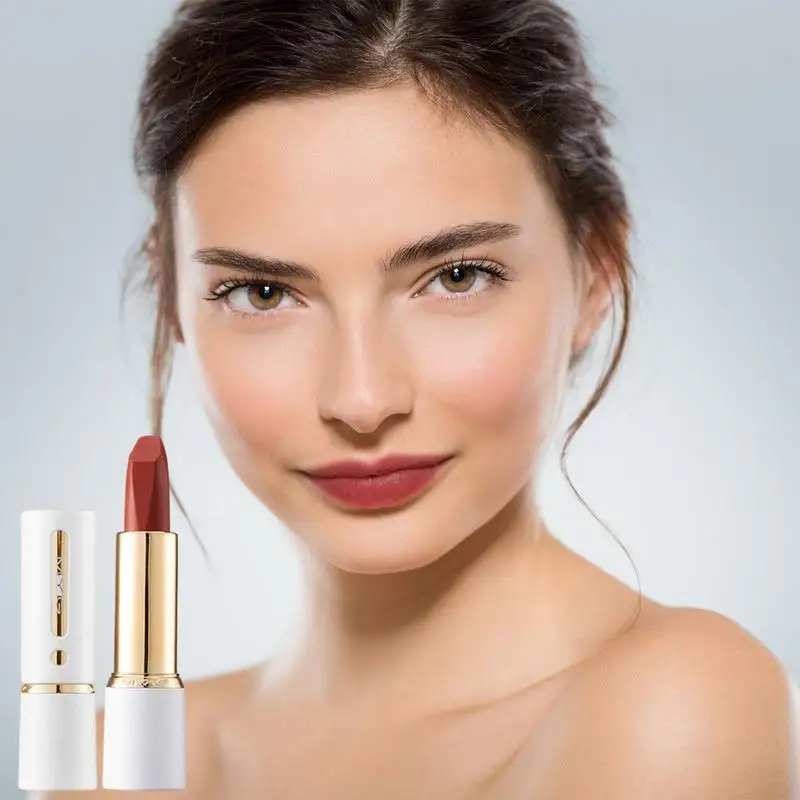 Brillo de labios mate de terciopelo de larga duración, lápiz labial Sexy, maquillaje de labios, belleza roja, taza antiadherente, brillo de labios impermeable