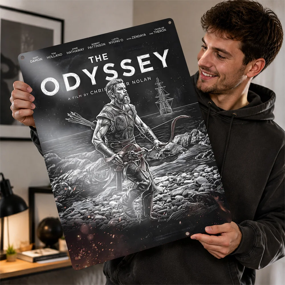 Odyssey Shipwreck Archer Textured Poster Personalized Aluminum Metal Sign Action Cinema Tribute Wall Art Enhances Home Theater