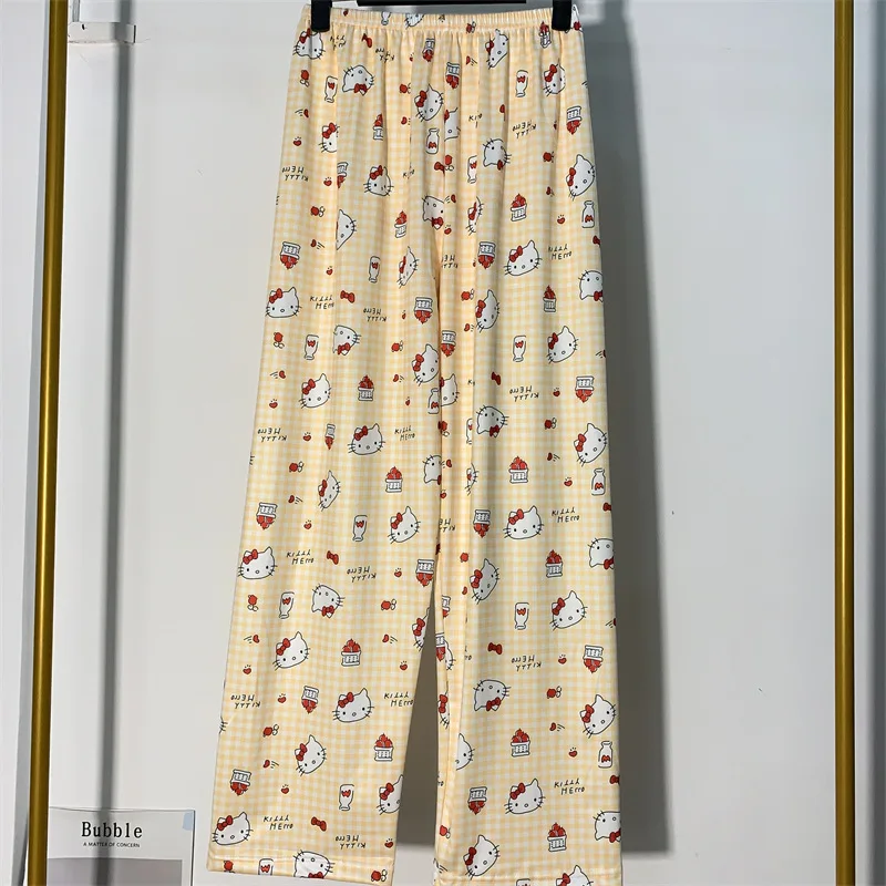 

Summer Walking Pants Cartoon Pajama Pants Loose Homewear Long Pants Casual and Suitable for Outdoor Wear