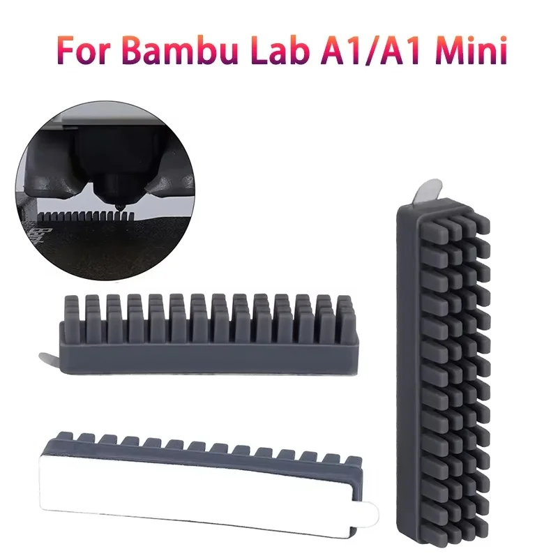For Bambu Lab A1 Mini Hotend Nozzle Brush Wiper Mounted Scrubbers Cleaning Tool For Bambu Lab A1 3D Printer Parts Silicone Brush