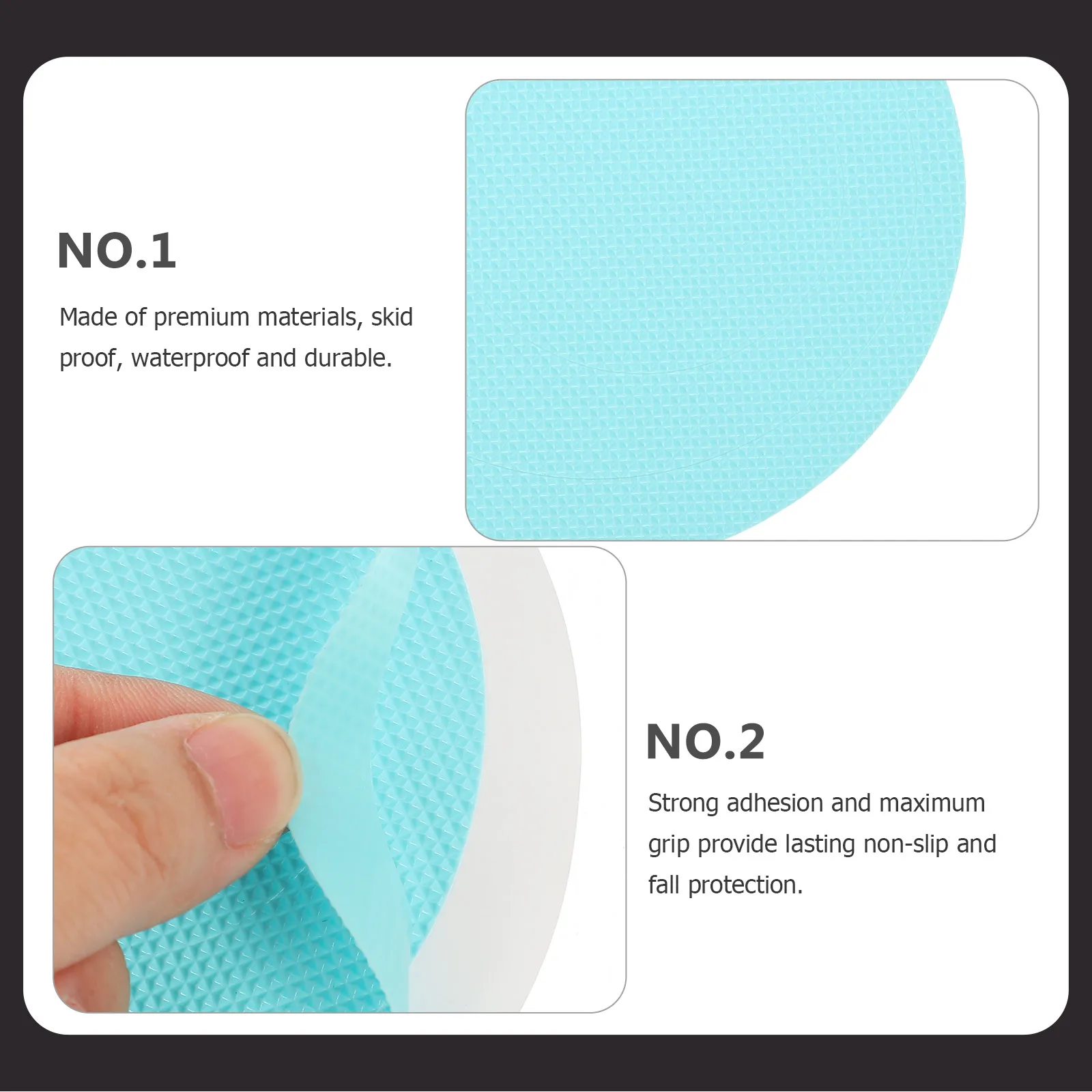 

40 Pcs Anti Bathroom Anti-slip Stickers Bathtub Water Proof Shower Tile for Non