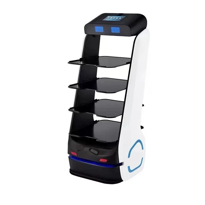 

Meal delivery robot fourth floor 40KG large capacity L4 navigation hotel hot pot Chinese food Haidilao