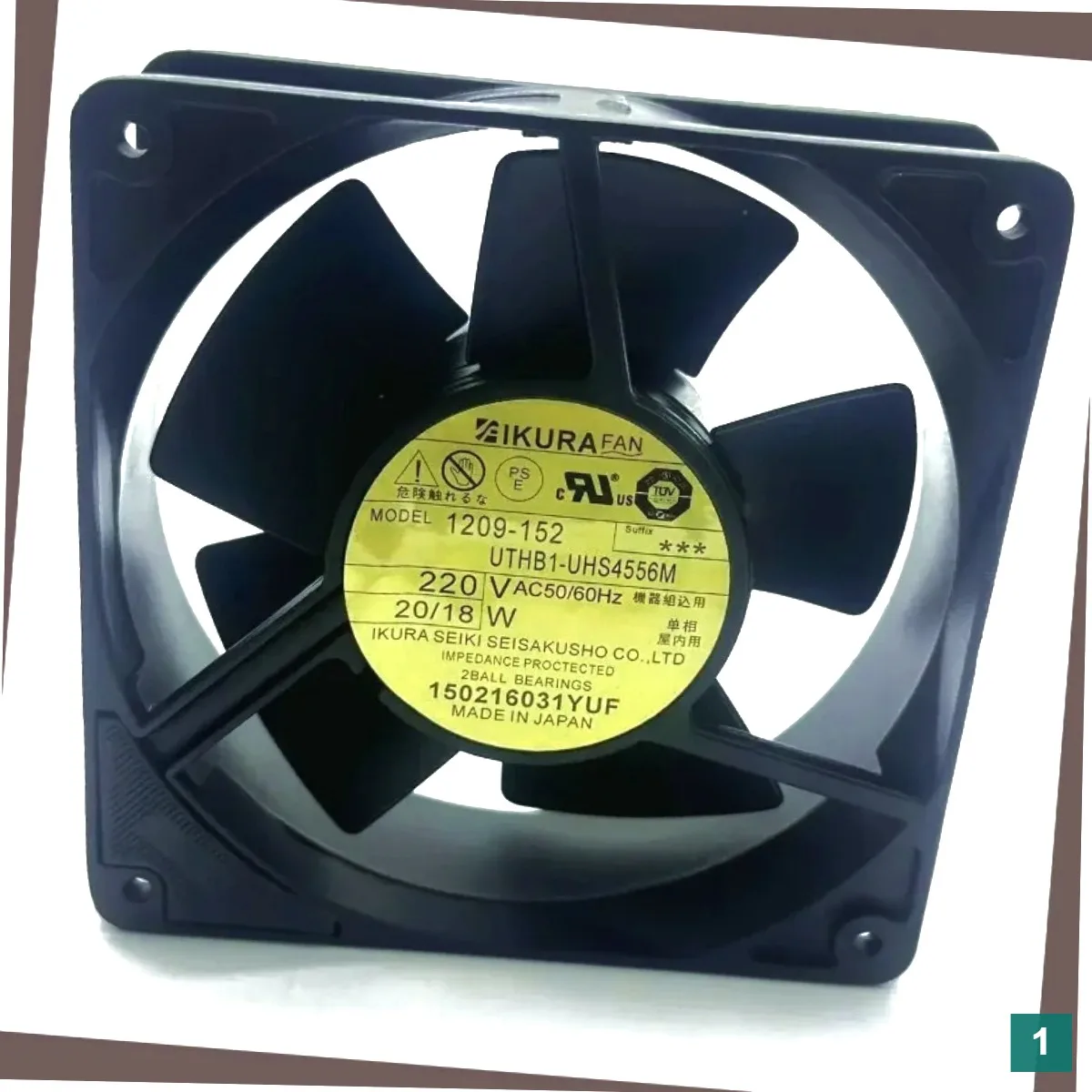 IKURA 1209-152 UTHB1-UHS4556W AC 220V 20/18W 120x120x38mm Server Cooling Fan