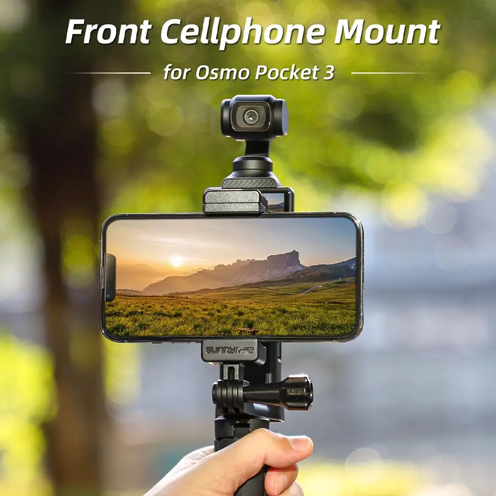 

Phone Holder Mount for Osmo Pocket 3 Foldable 1/4 Screw Adapter Handheld Tripod Expansion Brackets Stable Phone Holder Accessory