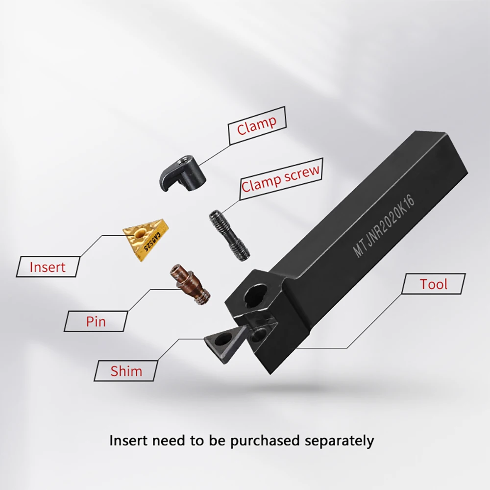 MTJNR/L External Turning Tool Holder MTJNR1616H16 MTJNR2020K16 MTJNR2525M16 MTJNR3232P16 Carbide CNC Lathe Cutting Tool Bar