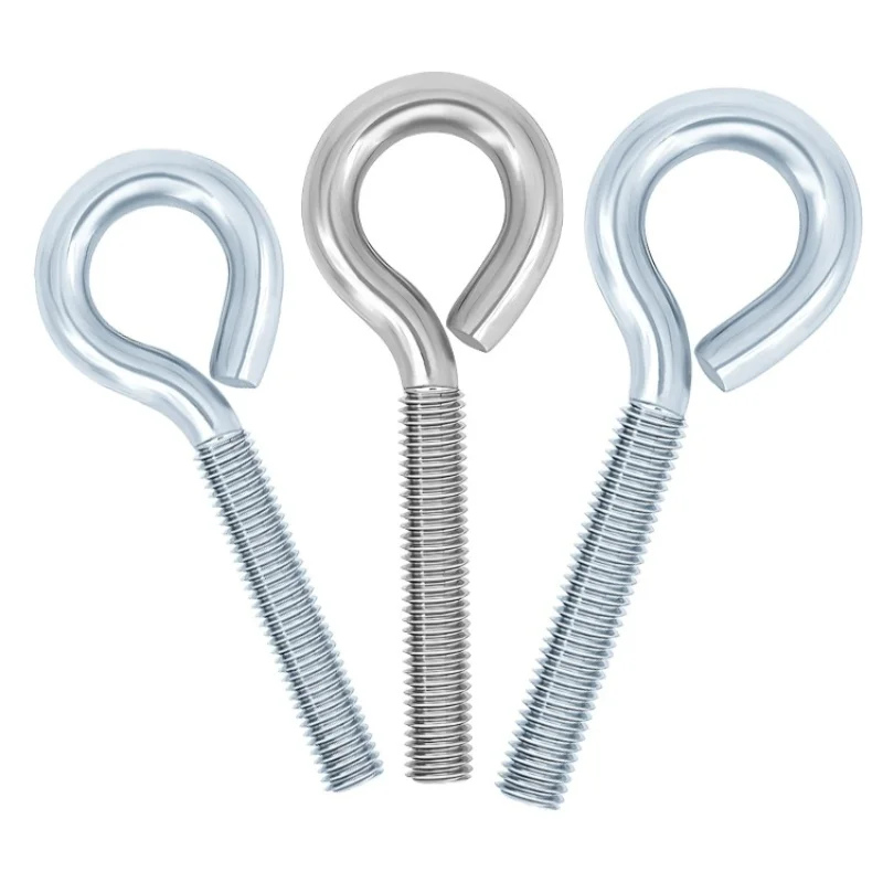 M3 M4 M5 M6 M8 M10 M12 acero al carbono/acero inoxidable máquina de cierre de ojo de cabra tornillos de diente anillo de elevación tornillo de ojo de cuerno de oveja