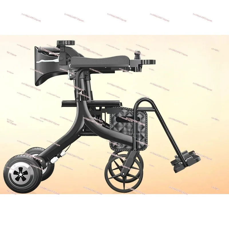 Carbon fiber transfer post-control power folding light anti-drop electric wheelchair walking aid the elderly scooter