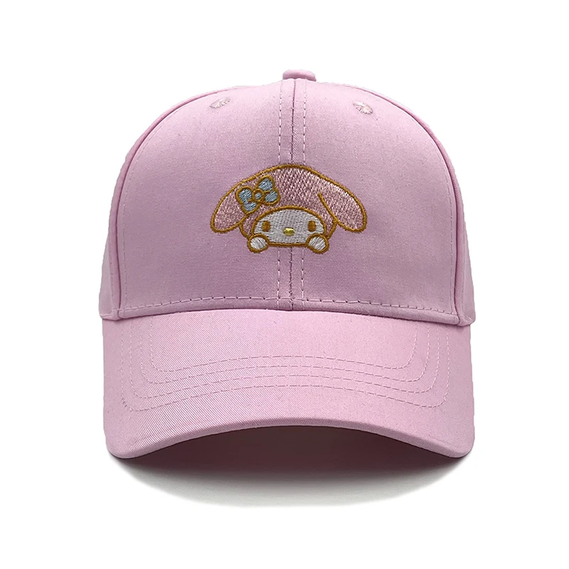 Children's Sanrio Hello Kitty Kuromi Cap Cotton Cartoon Cinnamoroll Baseball Cap For Kids