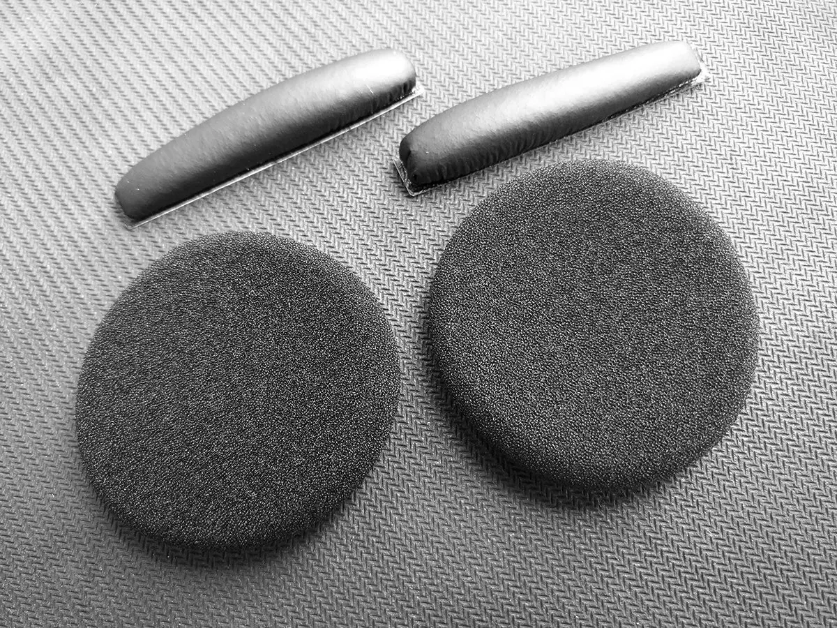 V-MOTA Earpads Foam Cushion+headpad Compatible with Sennheiser PX100II px131 px100 px130 PC30 PX80 On-Ear Headphones (Black)