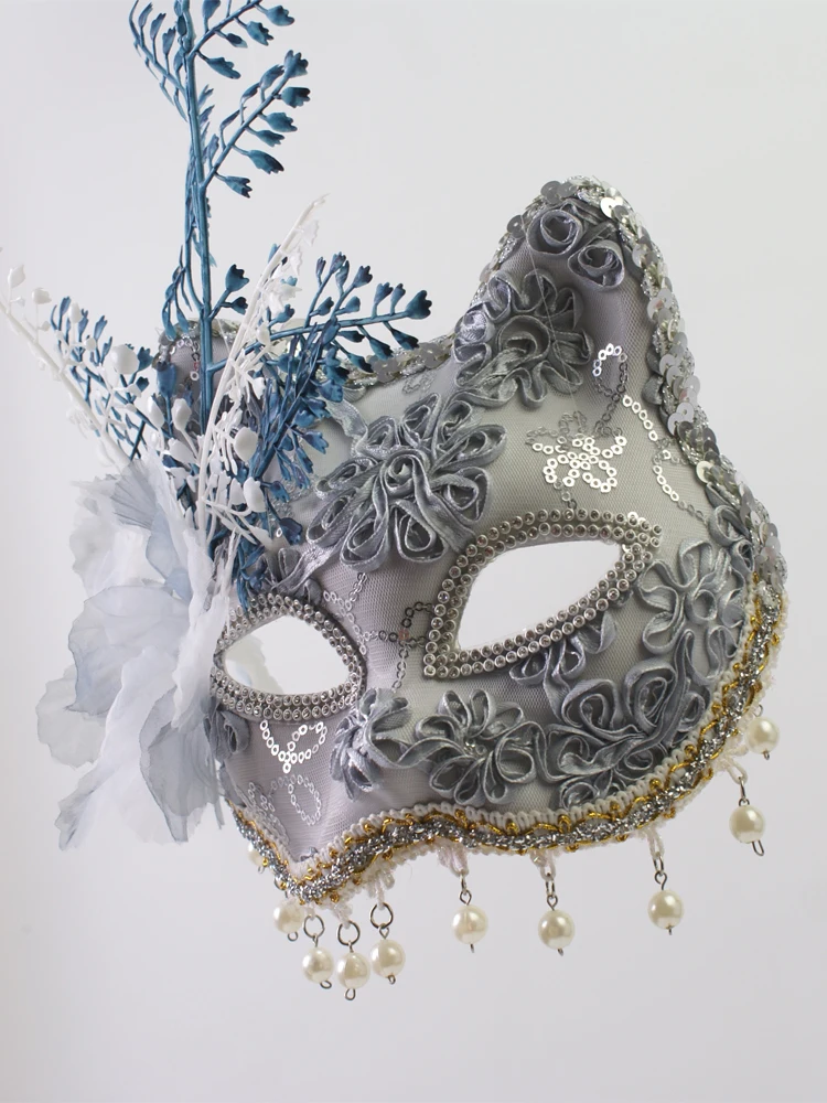 Fox Cat Mulheres Lace Face Mask Cosplay Headwear Masquerade Acessórios Máscaras de festa