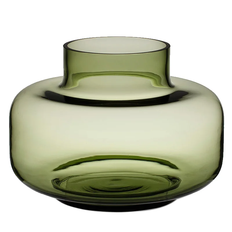 Glass round vase, Nordic simplicity, creative ornaments, water-raised flower arrangement decoration