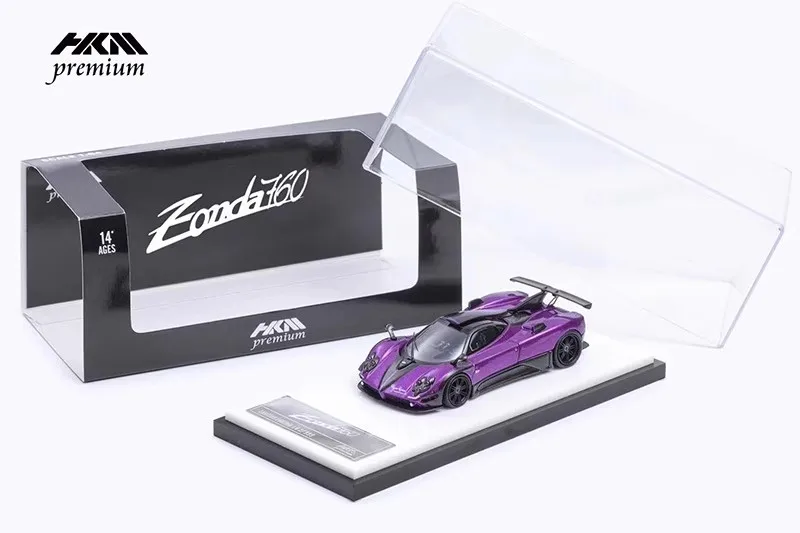 HKM car model 1/84 Zonda 760LH Hamilton customized version simulation alloy car model display cars model boy birthday gift