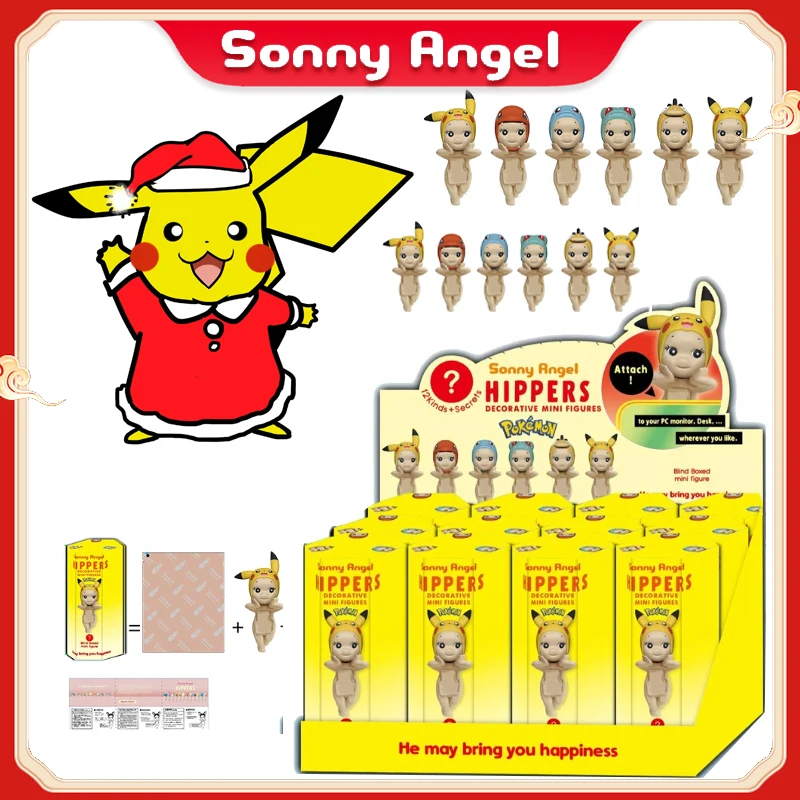 Sonny Angel Pokemon Surprise Random Cartoon Mini Character Ornament Doll Mystery Kids Christmas Gifts