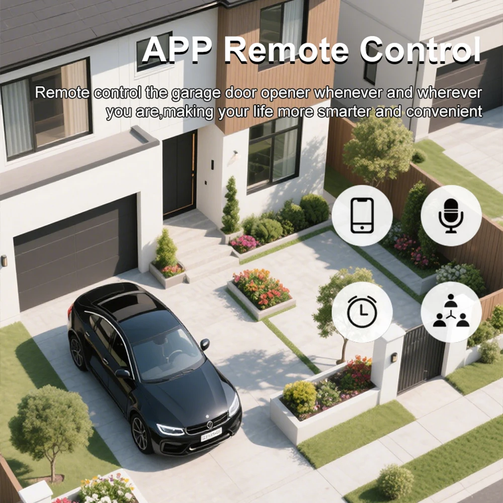 

Garage Door Switch Module For TUYA Garage Door Switch Module Voice&App Control For-Zigbee WiFi Enabled Smart Connectivity Parts