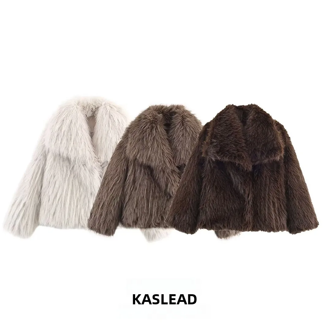 

KASLEAD Новое модное женское пальто Jaet Long Sve с воротником-стойкой из полиэстера и уличным волокном