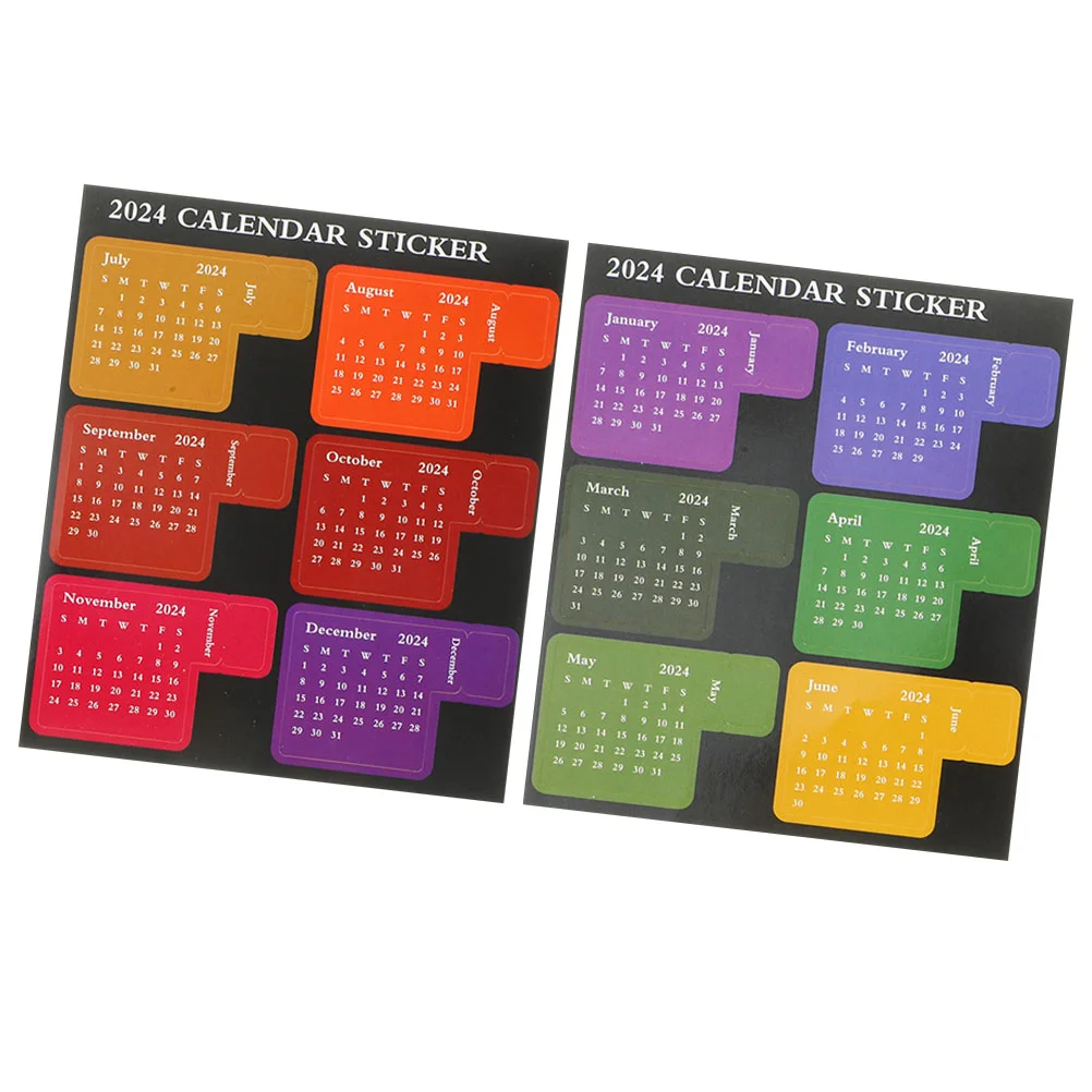 

Multifunction 2024 Index Post Office Notepads Stickers Habit 135X115CM Paper Calendar Printing