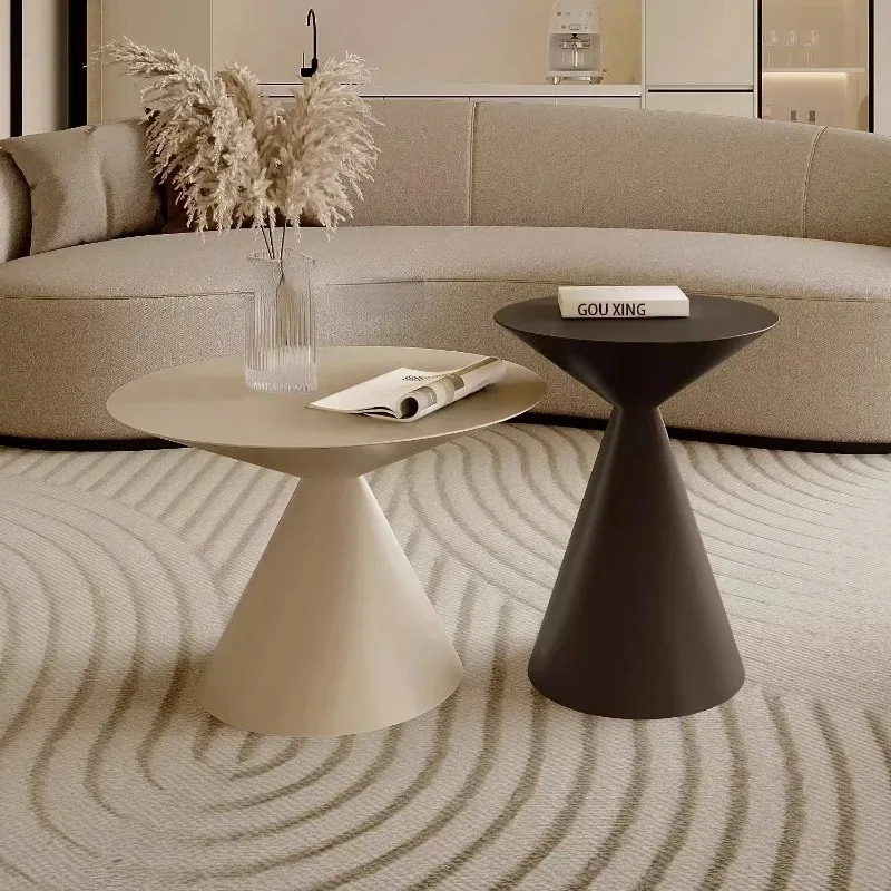 Modern Corner Coffee Tables Round Design Floor Minimalist Coffee Tables Funky Elegant Table Basse De Salon Nordic Furnitures