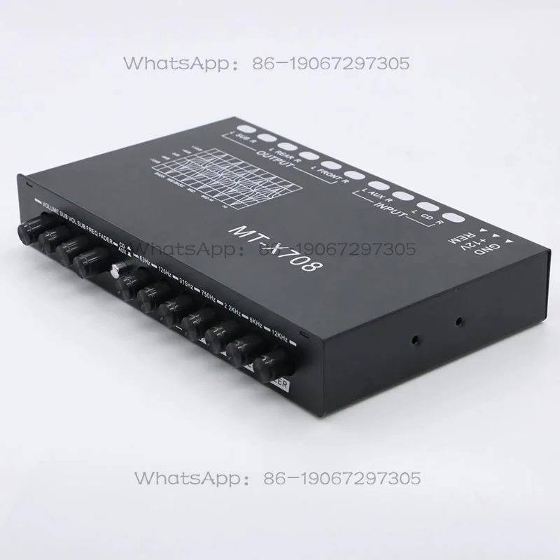 

Графический 7-полосный параметрический эквалайзер для автомобильной аудиосистемы 12В с усилителем