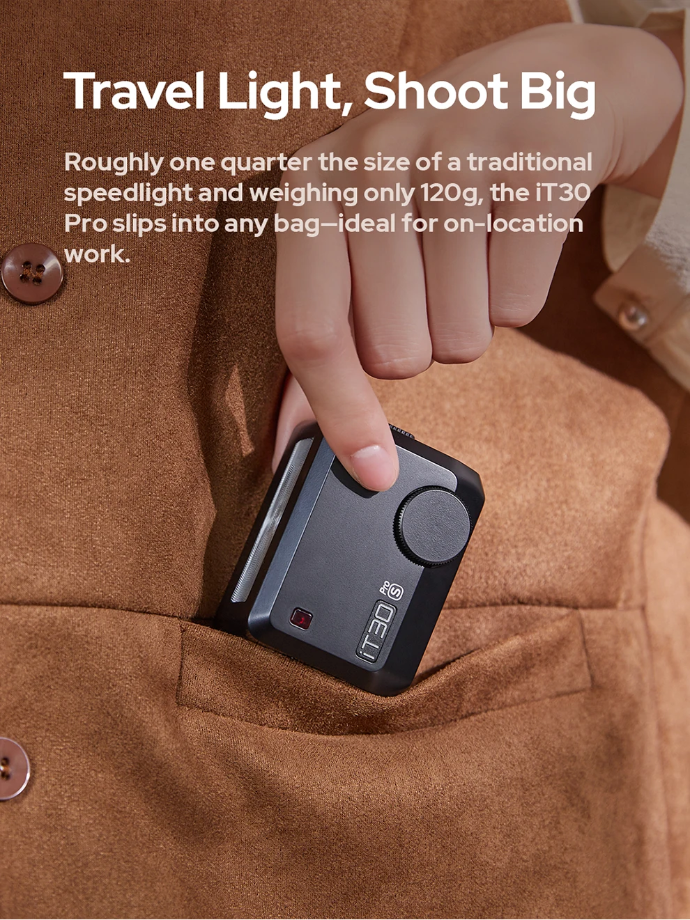Godox IT30 Pro Kabelloser Kamera-Blitz IT30 Pro TTL HSS Taschenblitz Speedlite für Sony Canon Nikon Fuji Olympus Panasonic – Detail 4
