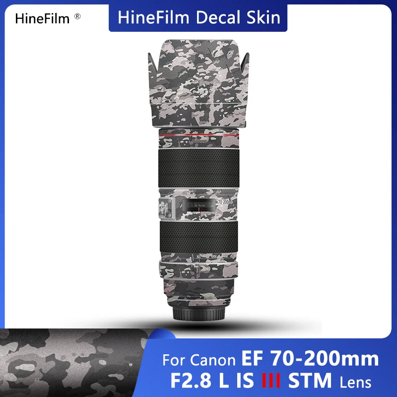 Hinefilm Skin for Canon EF70-200 F2.8 III Lens Stickers 70200 Decal Skin for Canon EF 70-200mm F2.8 L IS III USM Lens Wrap Cover