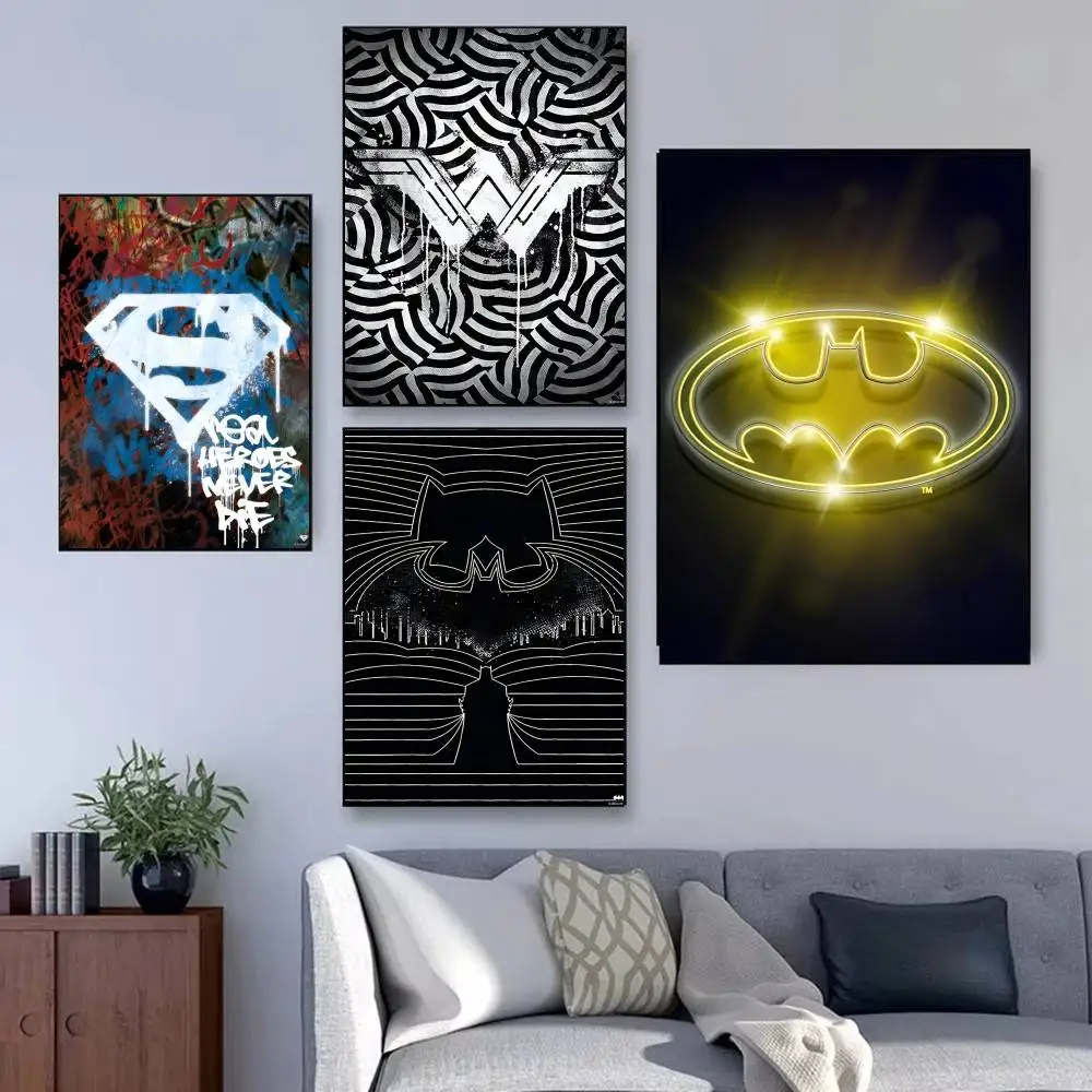 تيار مستمر بطل السوبر شعار ملصق ذاتية اللصق الفن مقاوم للماء ورقة ملصق مقهى بار غرفة جدار ديكور #5