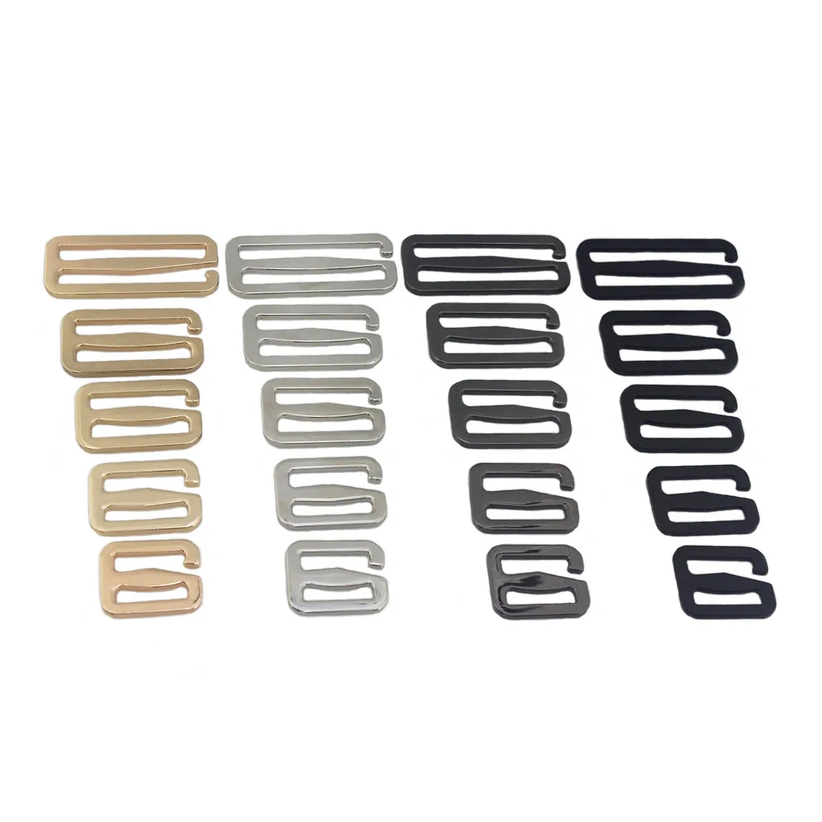 1pcs Zinc Alloy New Style Adjuster Buckle Fashion 6 word Hook Clasp for DIY Leather Craft Bag Backpack Shoulder Strap Belt