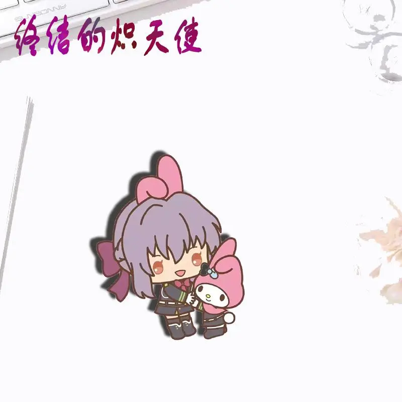 سيراف النهاية هياكويا بروش تأثيري ، ميكايلا فريد وشارة حمام ، دبابيس كرتون أنيمي ، زخرفة تصنعها بنفسك ، حقيبة ظهر ، ملابس ، هدايا