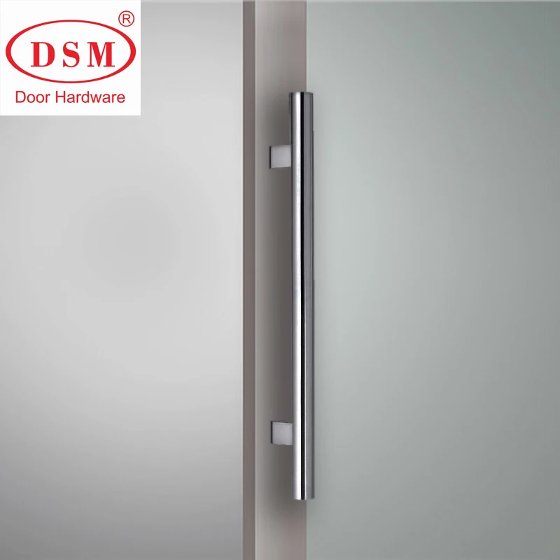 Modern Offset Entrance Door Handle SUS304 Stainless Steel Bar Brushed Pull Handle For Wooden/Glass/Metal Frame Doors PA-104-32D