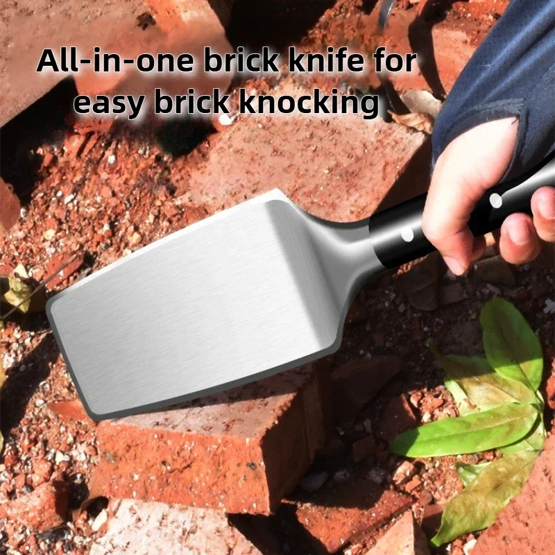 Stainless Steel Brick Knife Bricklaying Wall Waterproof and Rust-proof Putty Knife Bricklayer Professional Construction Tools