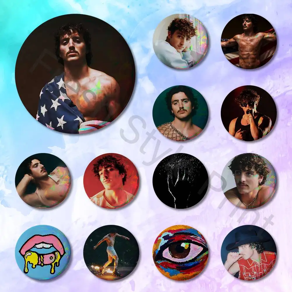 Броши-значки B-Benson B-Boone American Heart с HD-печатью, 58 мм и 44 мм, круглые, для демонстрации, в стиле Pretty Derby, булавки для лацканов