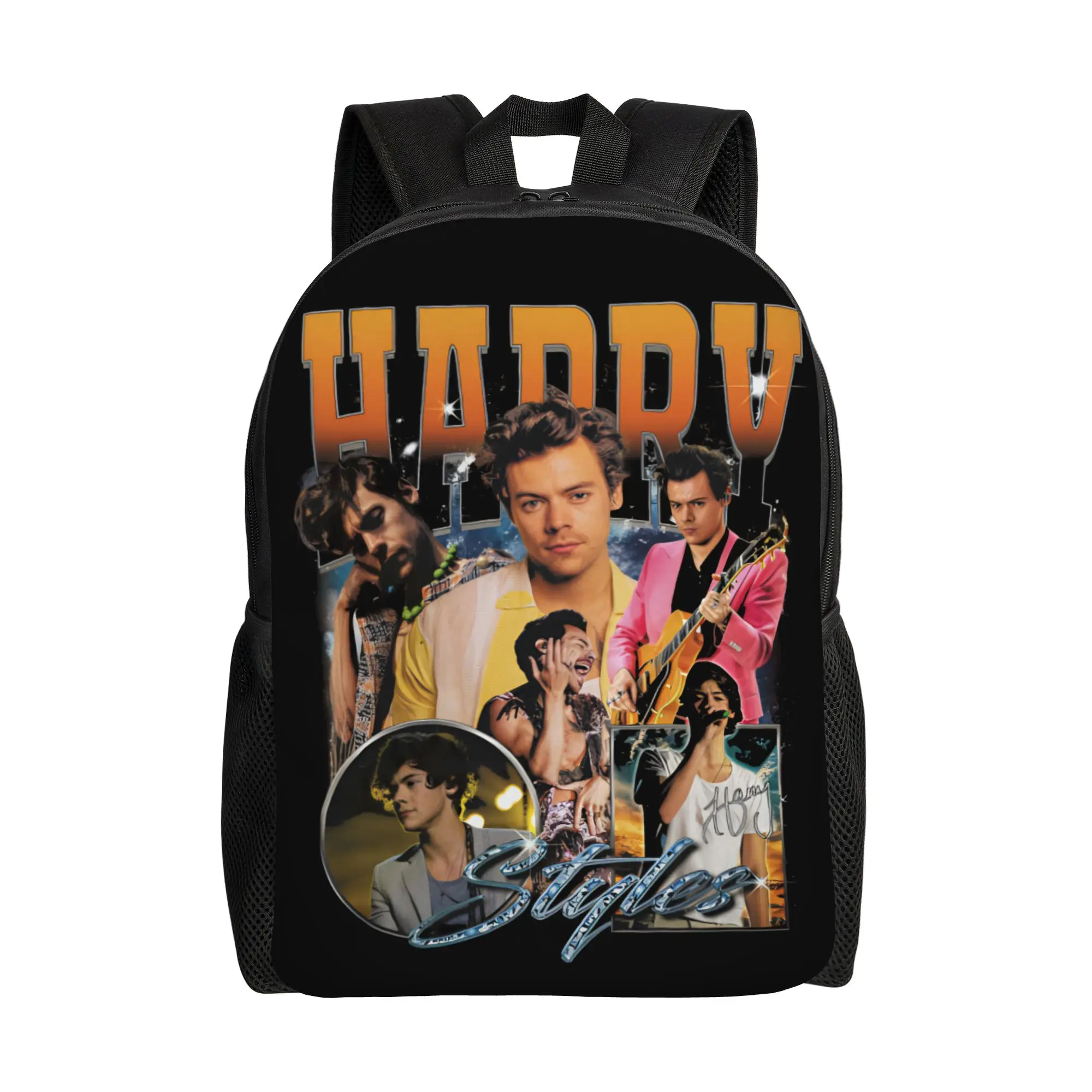 

Harrys Styles Vintage Bootleg Classical Backpack Outdoor Student Work Daypack for Men Women Laptop Computer Shoulder Bag
