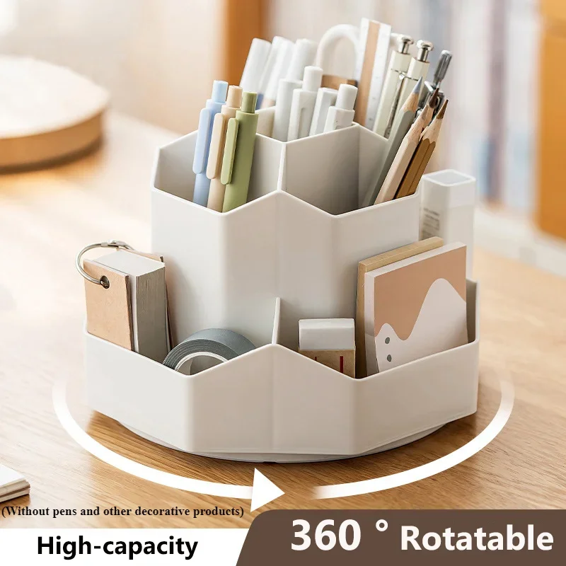 

Office Rotating Pen Holder Ins Desktop Simplicity Desk Large Capacity Large Storage Box University Dormitory Pen Holder