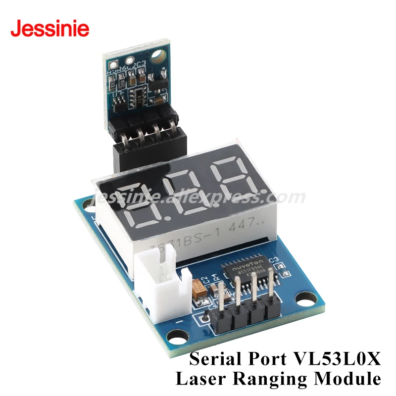 2pcs/1pc Serial Port VL53L0X TOF Laser Ranging Range Sensor Module ToF Ranging Time of Flight Measure Absolute Distance of 2M