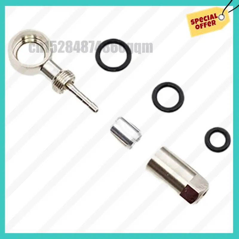 Abjz conector banjo de freio a disco de bicicleta, kit de parafuso de anel de azeitonas com agulha de óleo para sram nível tlm/ultimate a1, pinças código r b1