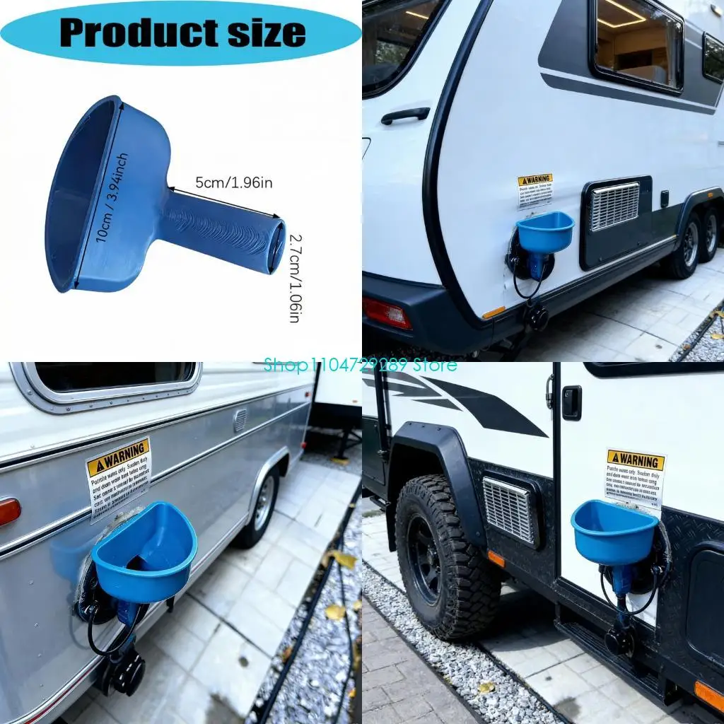 

D8KE 3D Printed Funnel For RVs Water Tanks RVs Accessory Water Funnel