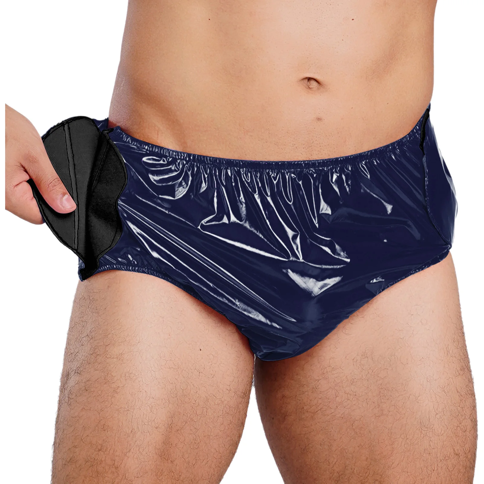 Men Waterproof Special Need Adaptive Underwear Leak-proof Swim Diaper Cover Briefs for Beach Swimming Washable Briefs Swimsuit