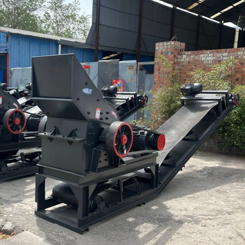 

(Sea freight customization) River pebble hammer crusher, large and small mining stone sand making machine, construction waste co