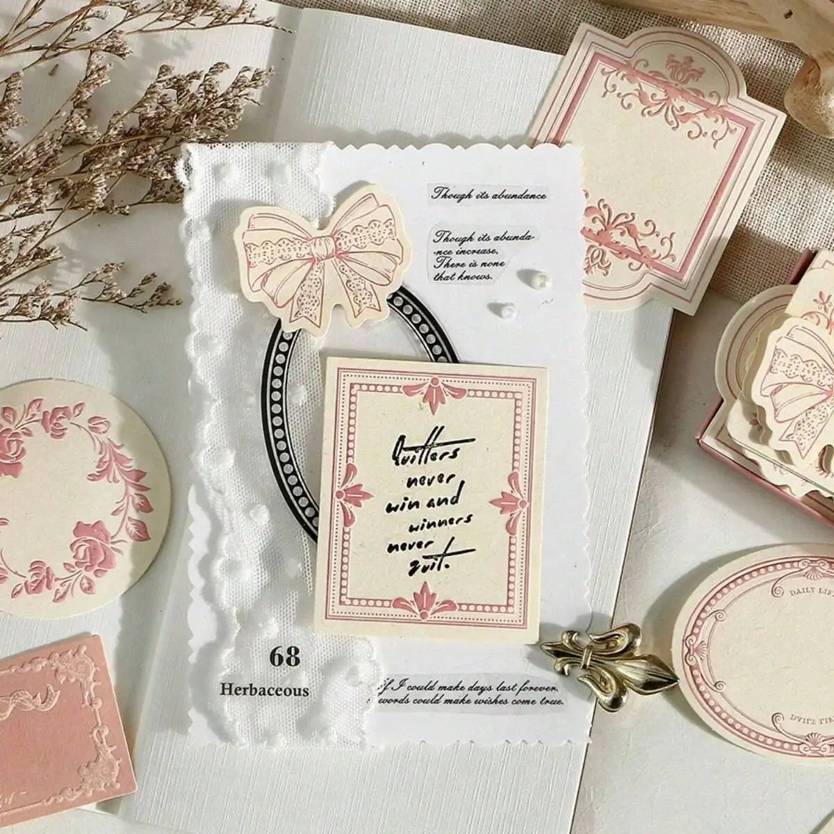 

30pcs/Box Minimalist Embossed Memo Pads, DIY Scrapbooking Stationery