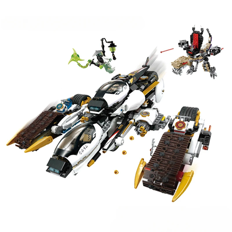 4in1 Ultra Stealth Raider Chariot Bausteine Puzzle Spielzeug Modell Für Kinder Geburtstag