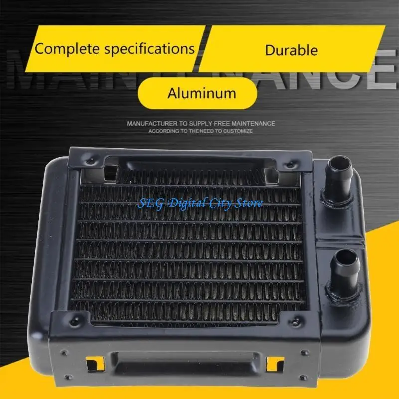

U75B Multi-Port G1/4 Thread Aluminum Radiator 90mm For Computer Water Cooling System