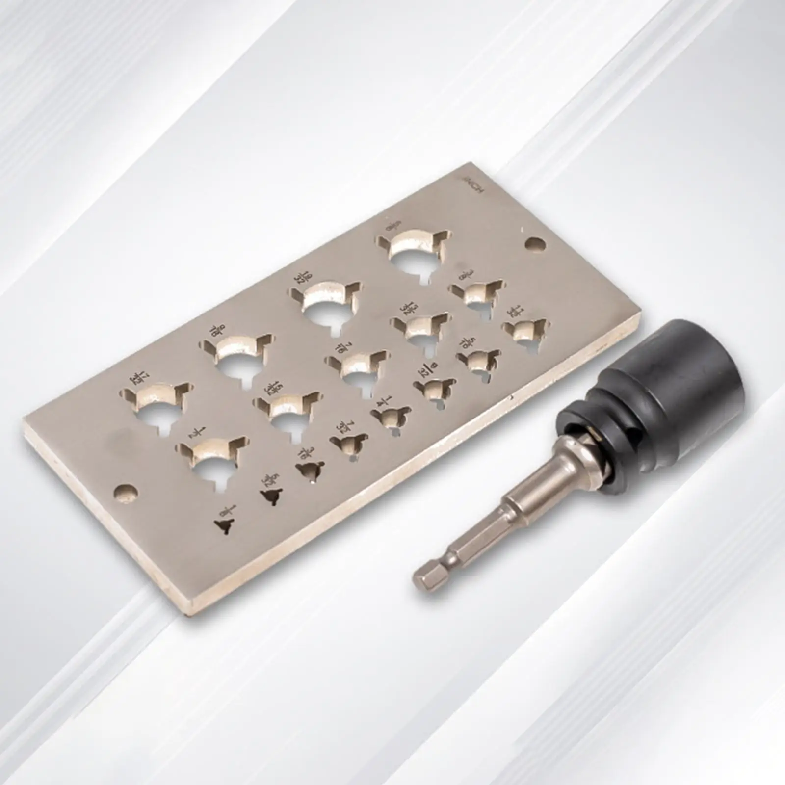 Localizador de pasadores Premium Fácil manejo Construcción de calidad de acero de alto rendimiento Guía de taladro posicionador de pasadores profesional compacto