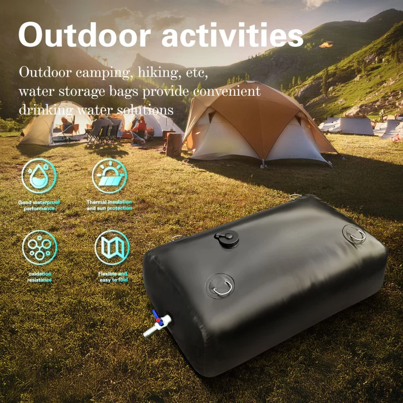 Soft Water Bag Large Capacity W ater Storage Bag Outdoor Portable Large Thickened Foldable