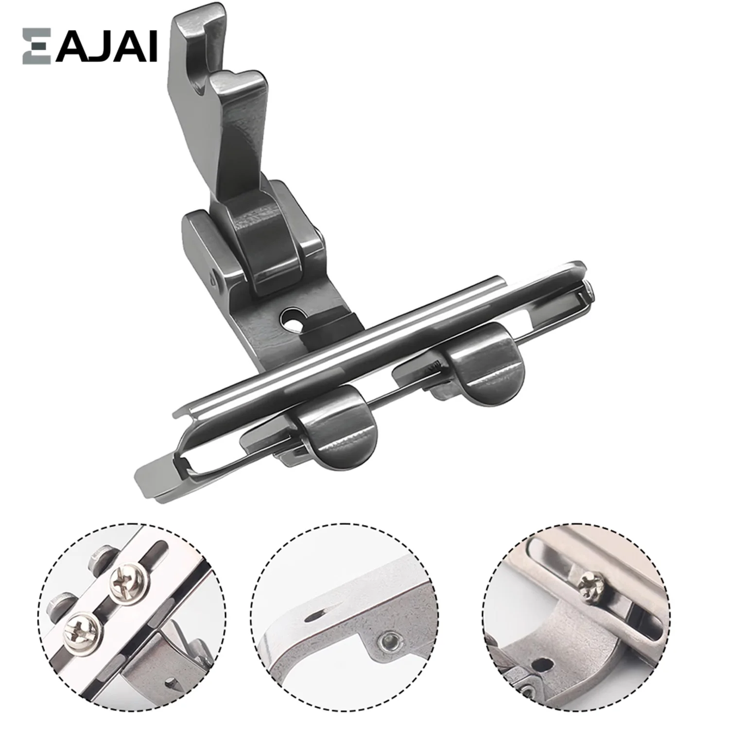

Eajai S10A Left And Right Adjustable Lace Tape Guide Presser Foot Lace Elastic Webbing Industrial Machine For Industrial Sewing