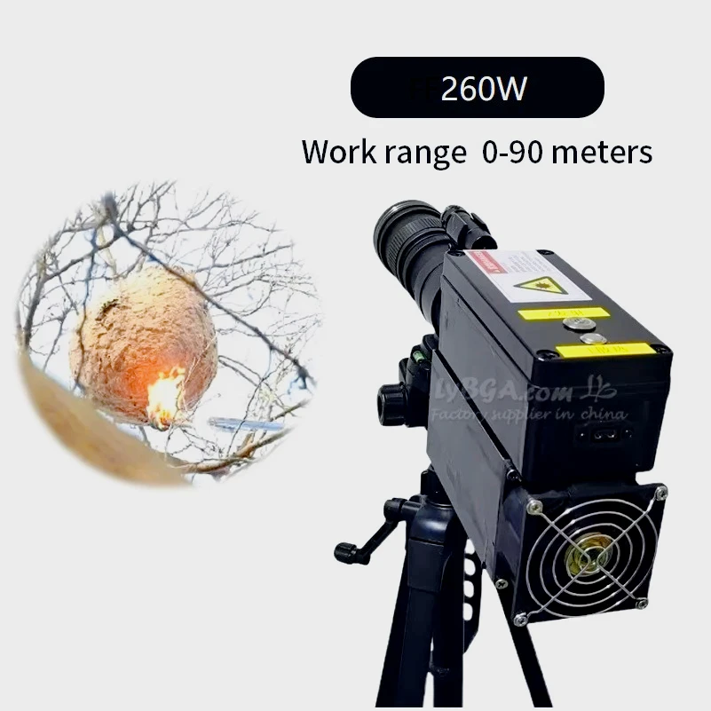 260W Laser Obstacle Clearer Machine Kit Igniter Pump Source DIY Laser Working Range 0-90 Meters Combustible Paper Wood Burning