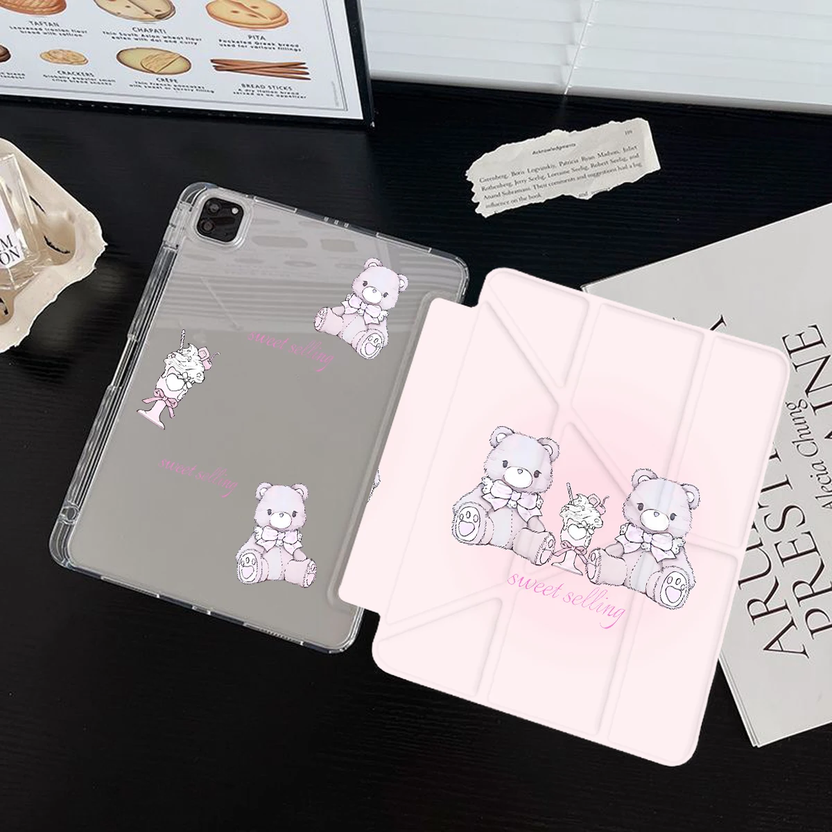 3+Y Fold Case For Air11 2024 iPad10.2 7/8/9th SamsungS9S10 Plus 12.4 iPad 4/5th 10.9 SamsungS7S8S9 11 iPad 11th 2025